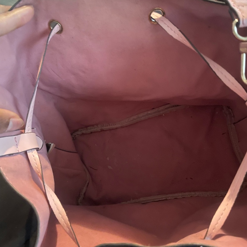 Louis Vuitton Dark Brown Monogram Shoulder Bag with Pink Accents ( look alike) - Picture 5 of 5
